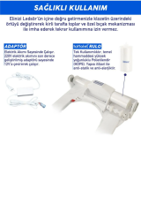 TOTTOLET  Elektrikli-Ledsörlü® Otomatik Hijyenik Klozet Kapak Sistemi Ve Rulo Paketi 15 Adet Rulo