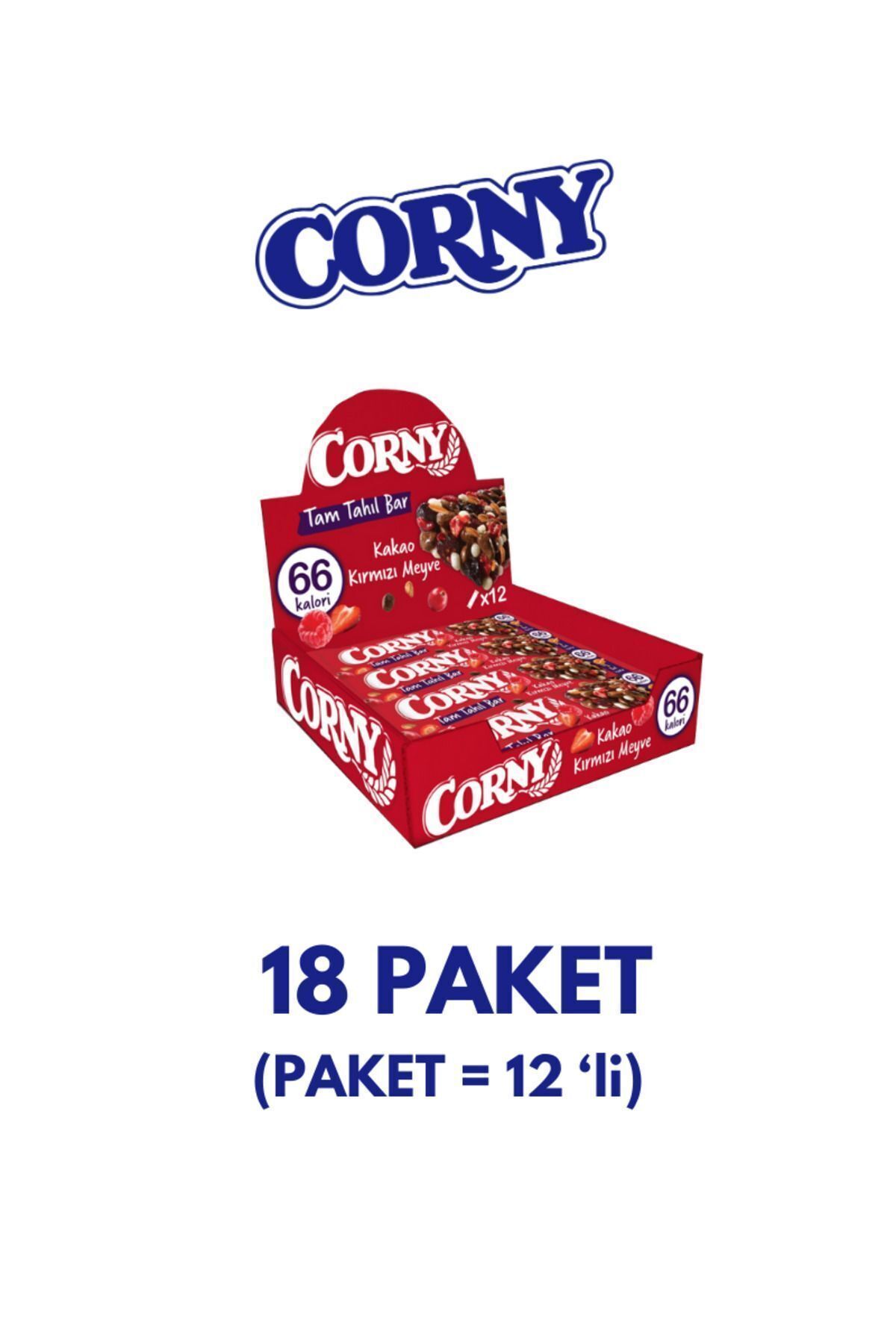 Sağlıklı Atıştırmalık Kırmızı Meyve Bar 18 Paket 1 Paket 12 li