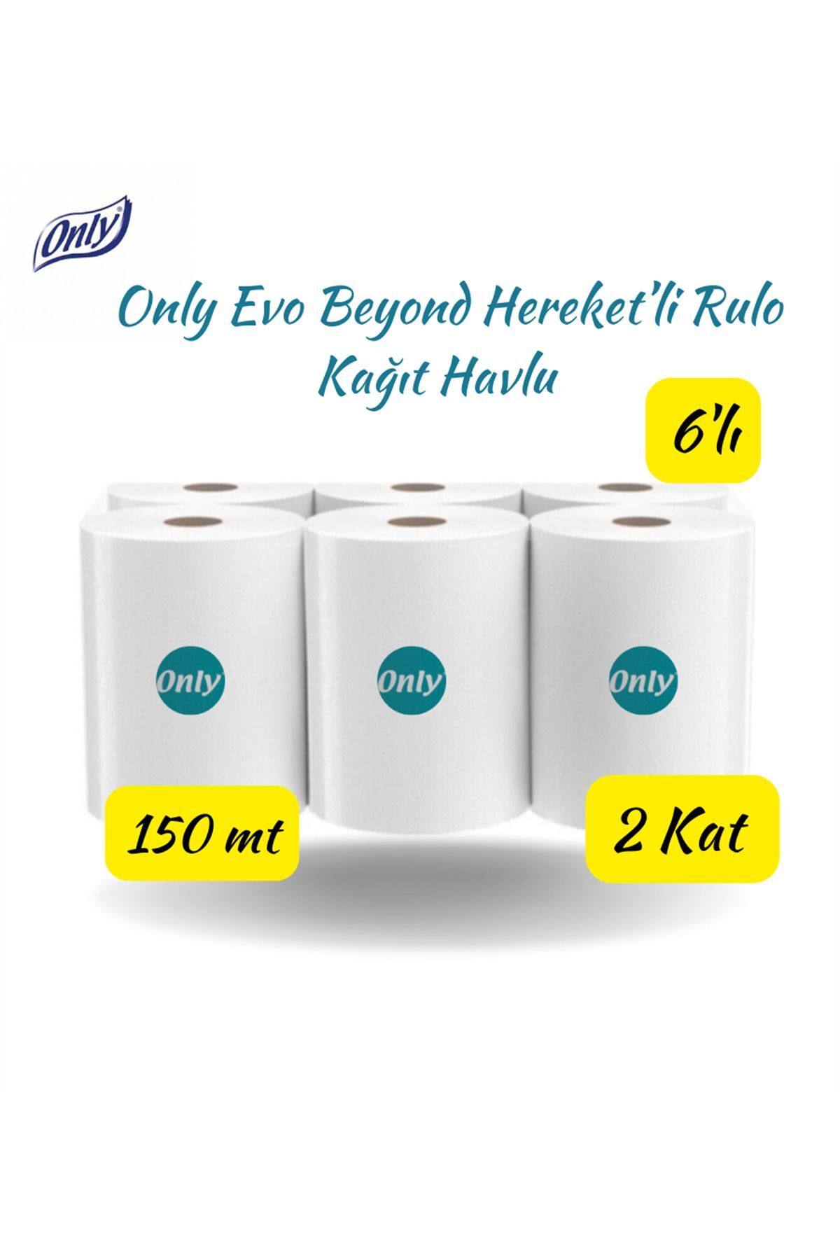 Onyl Evo Beyond Hareketli Rulo Kağıt Havlu 6'lı 150 M