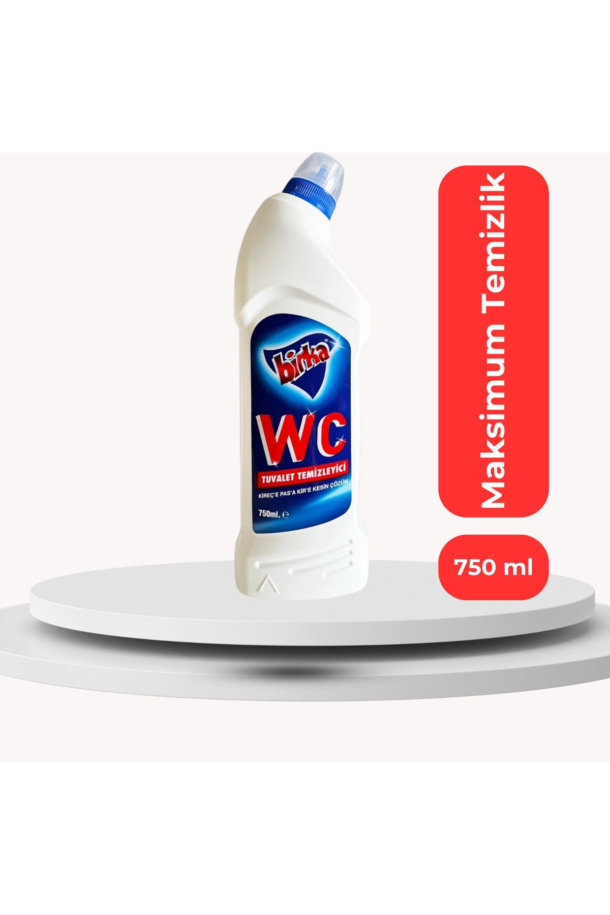 Birka WC Tuvalet Temizleyici 750 ml. (Kireç ve Sarı Leke Temizleyicisi)