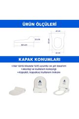 ® Elektrikli-ledsörlü® Otomatik Hijyenik Klozet Kapak Sistemi Ve Rulo Paketi 15 Adet Rulo